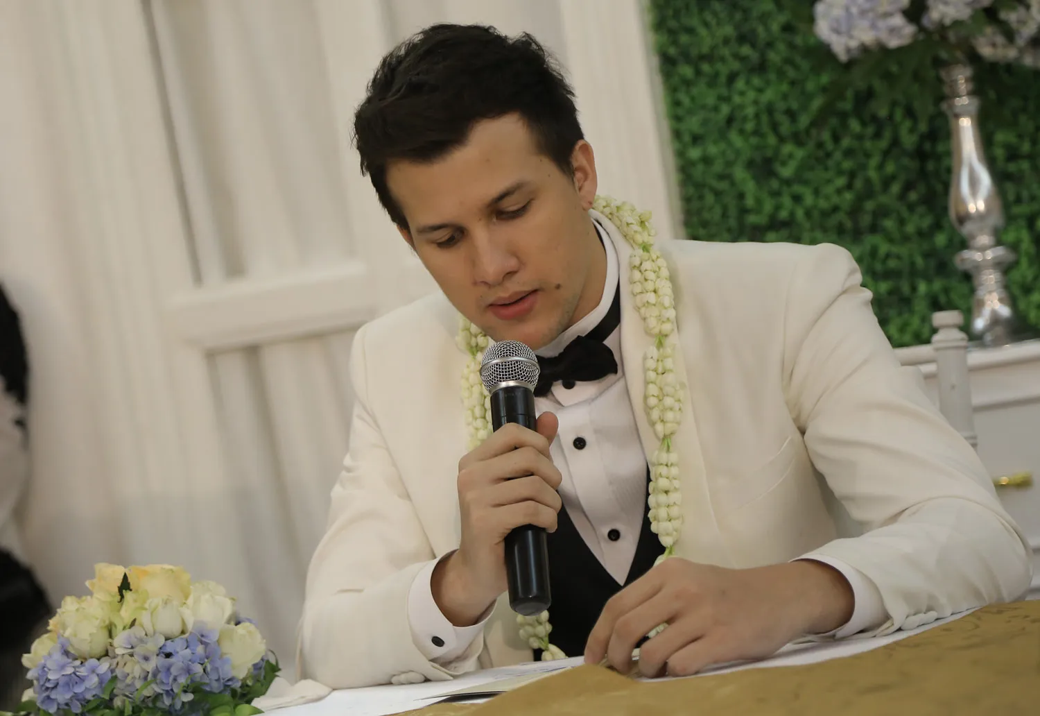 Stuart Collin siap lakukan ijab kabul. / KapanLagi.com/AgusApriyanto