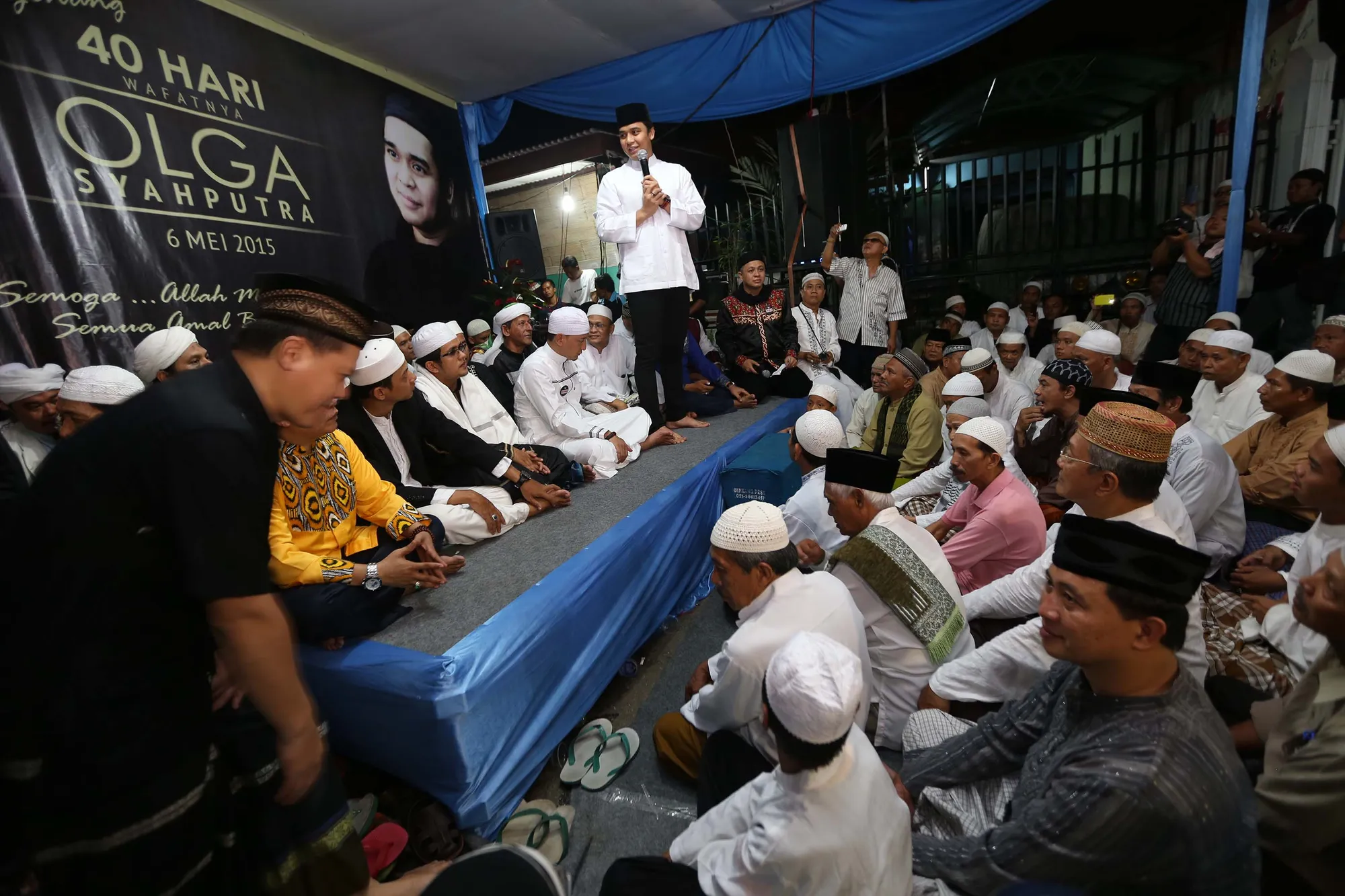 Peringatan 40 hari wafatnya Olga Syahputra © KapanLagi.com/Budy Santoso
