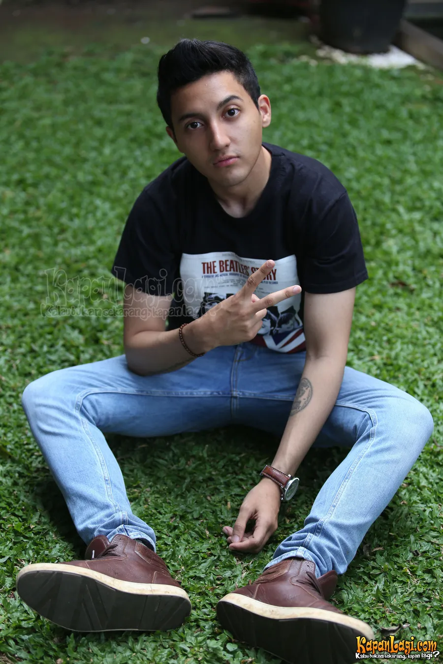Lebih suka nyanyi, Aaron Ashab lebih pemilih untuk tawaran film @ KapanLagi.com/Budy Santoso