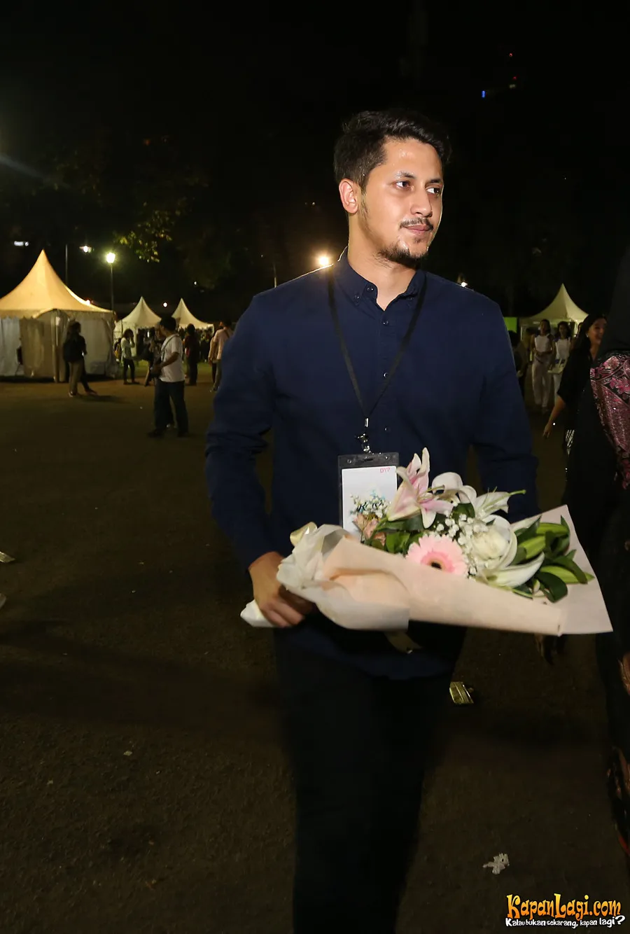 Keenan Pearce jadi sosok yang manis untuk Pevita © KapanLagi.com®/Budy Santoso