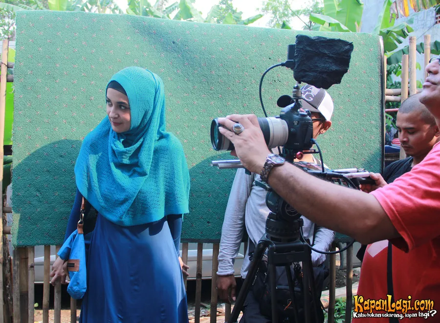 Shireen di syuting sinetron terbarunya / KapanLagi® - Akrom Sukarya