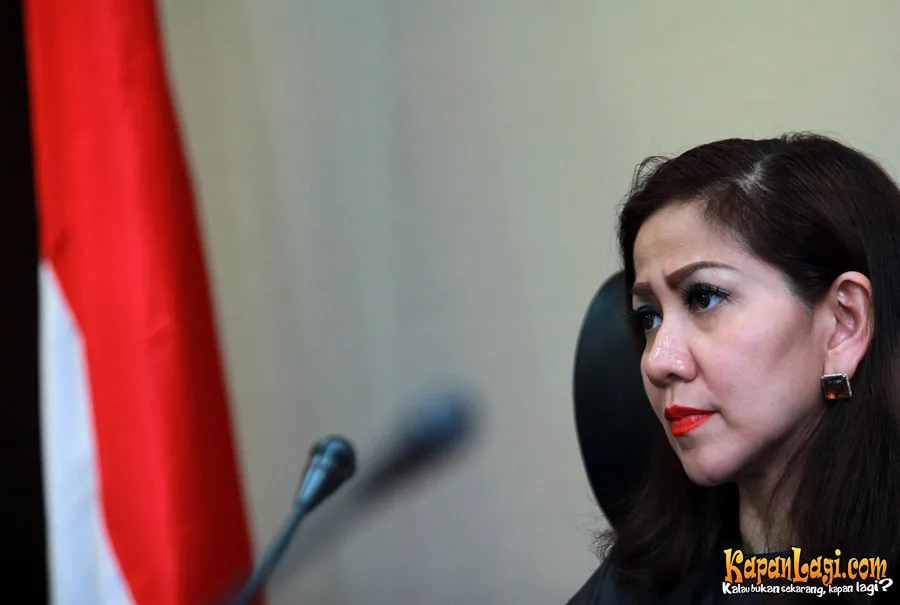 Venna Melinda ingin kemajuan untuk para pemulung. / KapanLagi.com®/Muhammad Akrom