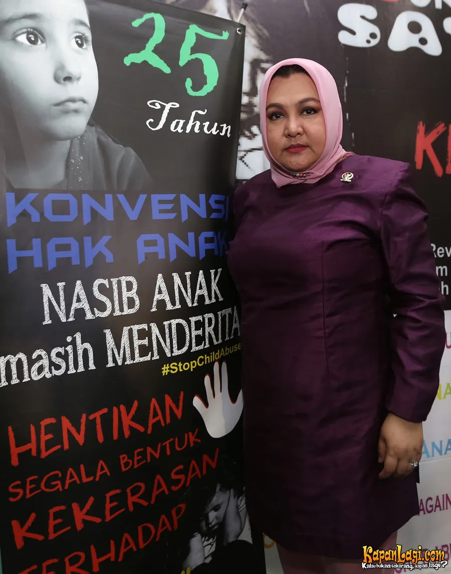 Emilia Contesa akui Denada jalani liburan karena sempat stres. Foto: KapanLagi.com®/Budy Santoso