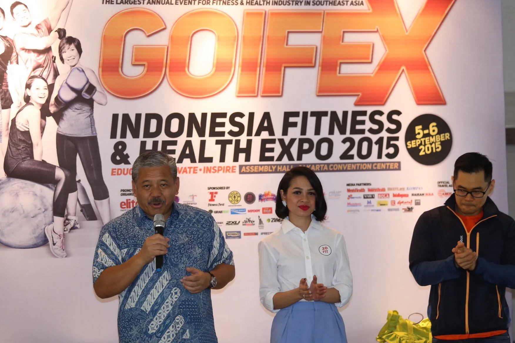 Andien promosikan usahanya di acara GOIFEX 2015 ©KapanLagi.com/Budy Santoso