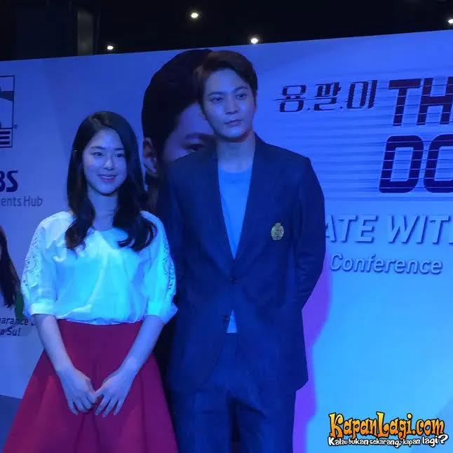 Joo Won dan Park Hye Soo yang mengaku senang dengan sambutan fans Indonesia. ©KapanLagi.com/Nuzulur Rakhmah