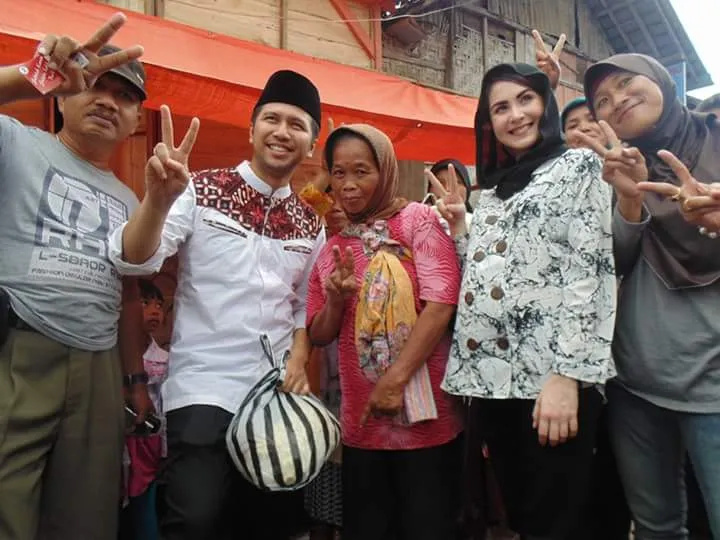 Arumi saat ikut Emil kampanye beberapa waktu silam © merdeka.com