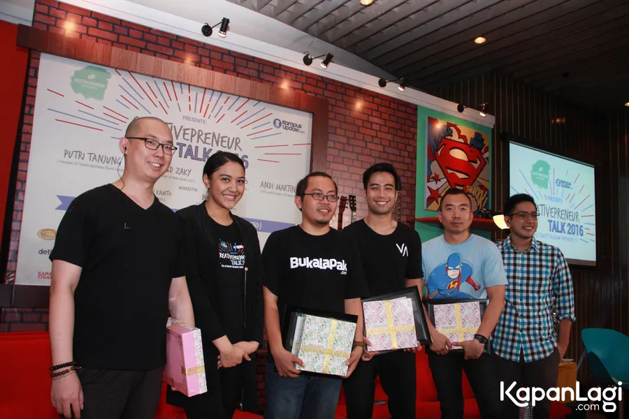 Vidi dalam acara CreativePreneur Talk 2016  © KapanLagi.com®/Muhammad Akrom Sukarya