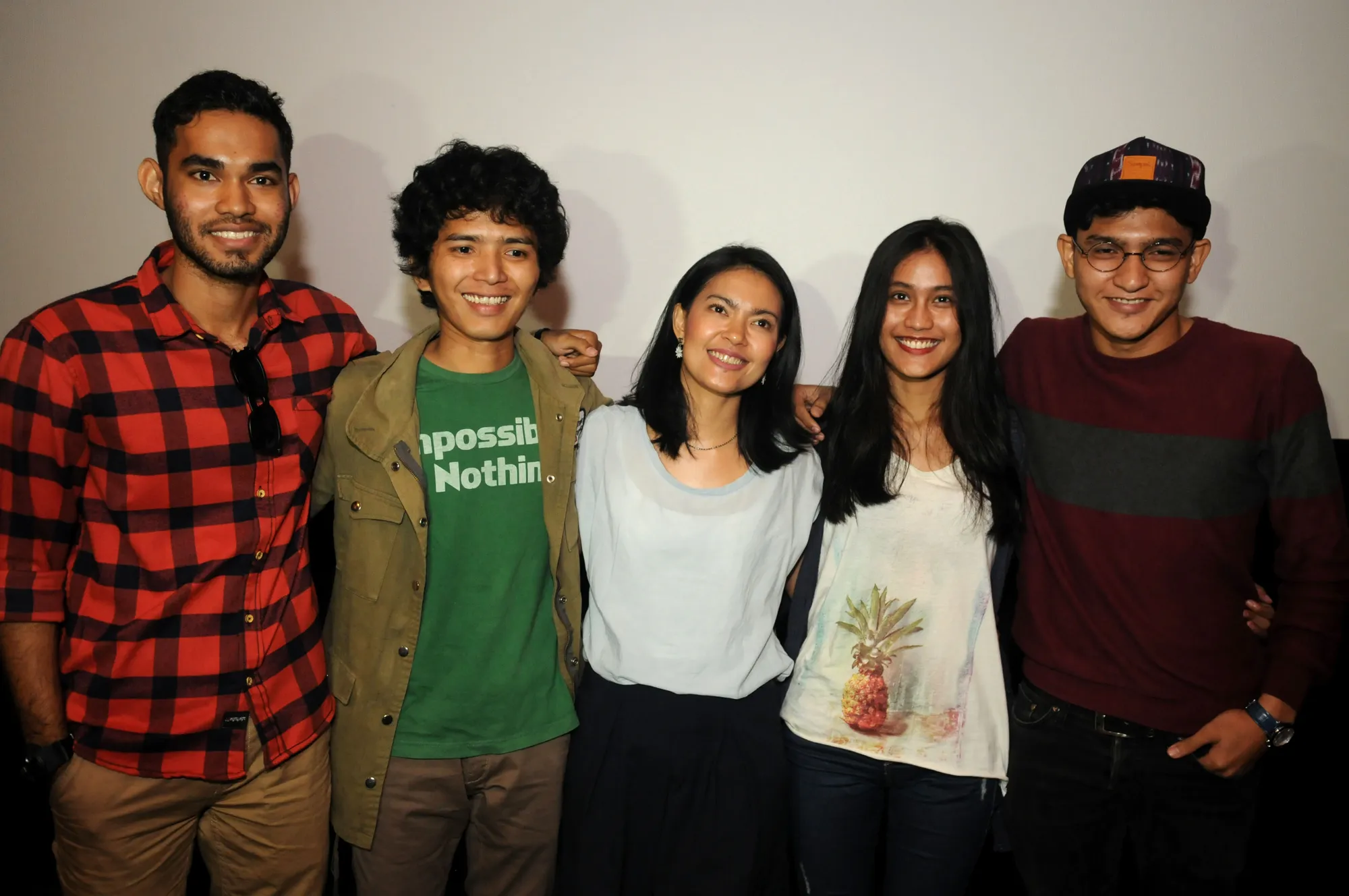 Para bintang muda saat menghadiri press screening JINGGA. ©KapanLagi.com/Bayu Herdianto