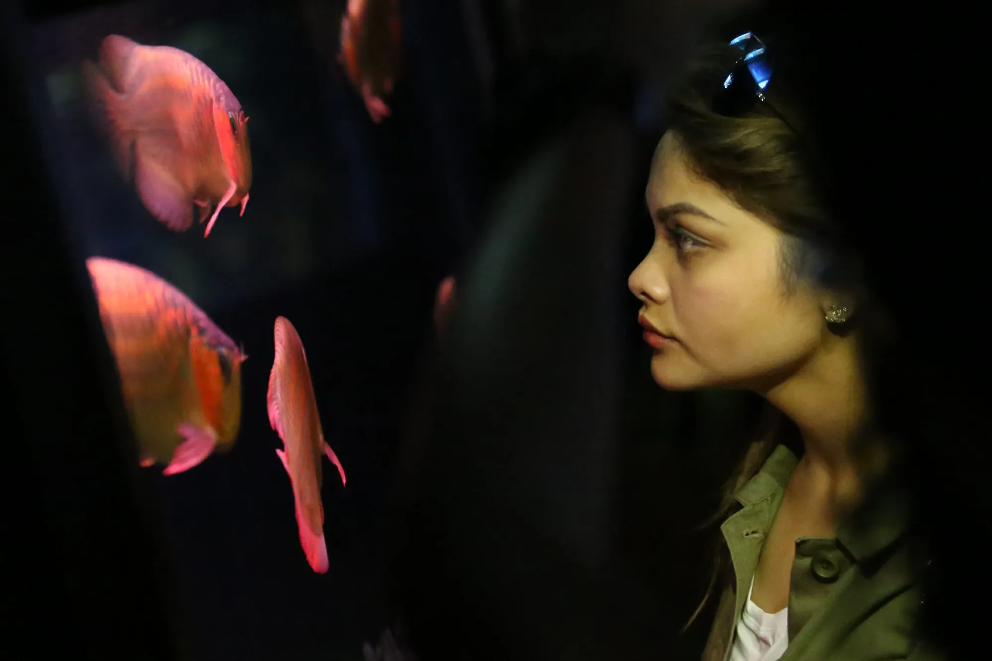 Berantem dengan Brandon, Nadira jadi galau dan merasa berjalan sendirian di Sea World © KapanLagi.com/Agus Apriyanto
