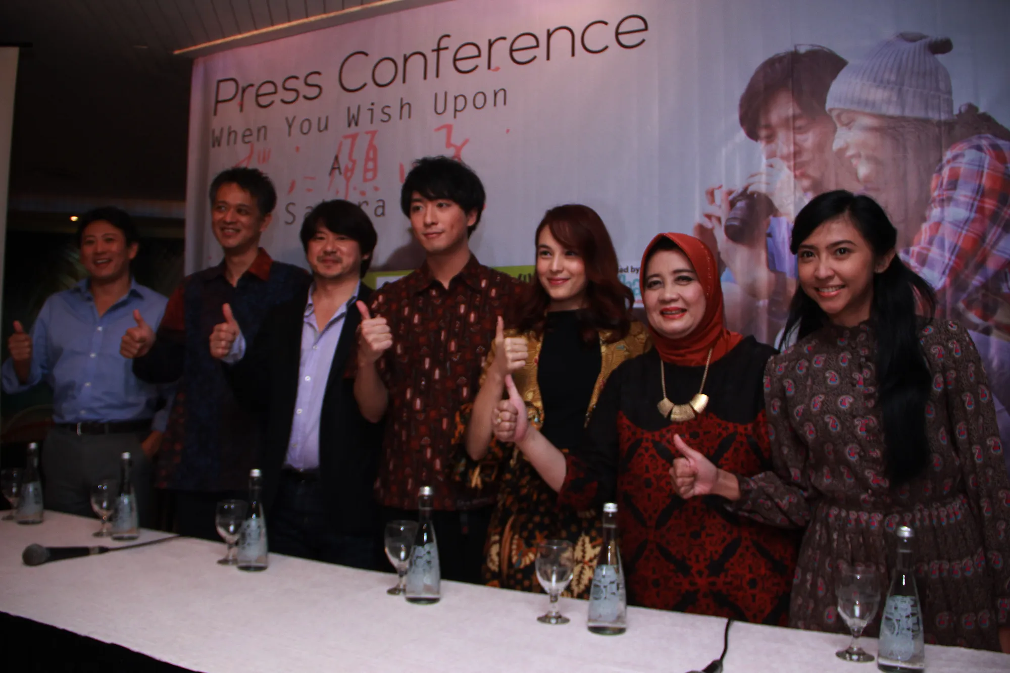Para pemeran 'WHEN YOU WISH UPON A SAKURA' © KapanLagi.com®/Akrom Sukarya