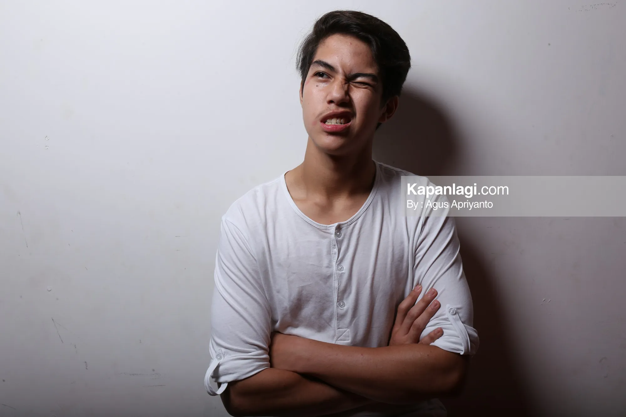 Dapat tanggung jawab besar, El Rumi sempat kewalahan menjadi ketua Pensi Bemsmart 15, SMA Bakti Mulya © KapanLagi.com/Agus Apriyanto