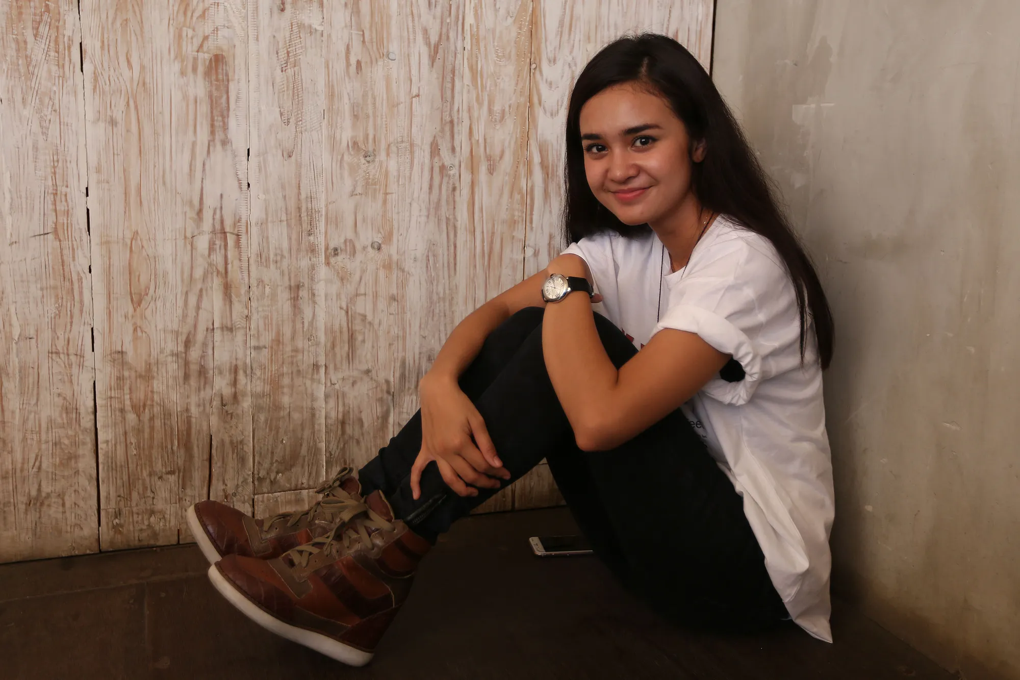 Di bulan puasa kali ini, Michelle Zidith lebih pilih untuk berbuka bersama keluarganya di rumah © KapanLagi.com/Agus Apriyanto