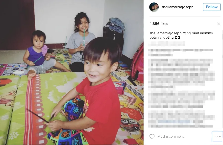 Raidin Anom menjelaskan bahwa KDRT yang dilakukan Kiki Mirano kepada Sheila terjadi di depan anak-anak mereka © instagram.com/SheilaMarciaJoseph