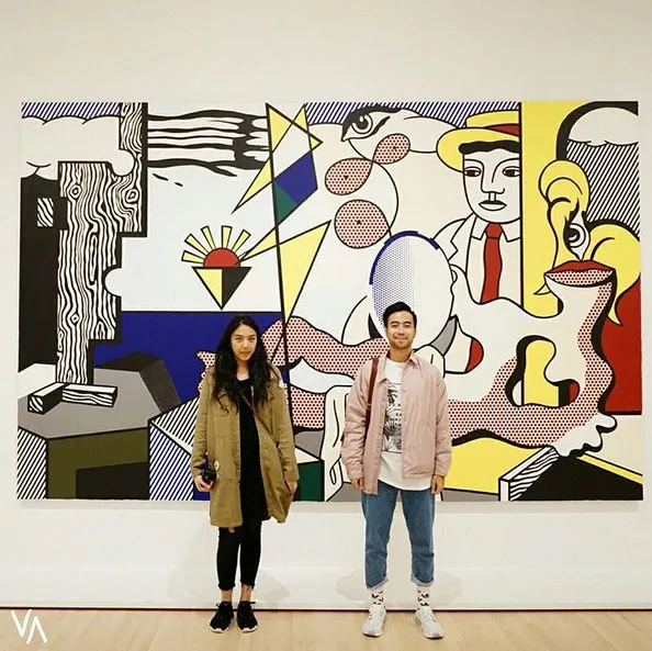 Vidi Aldiano, saat bertemu Putri Tanjung dalam liburannya di Amerika © instagram.com/vidialdiano