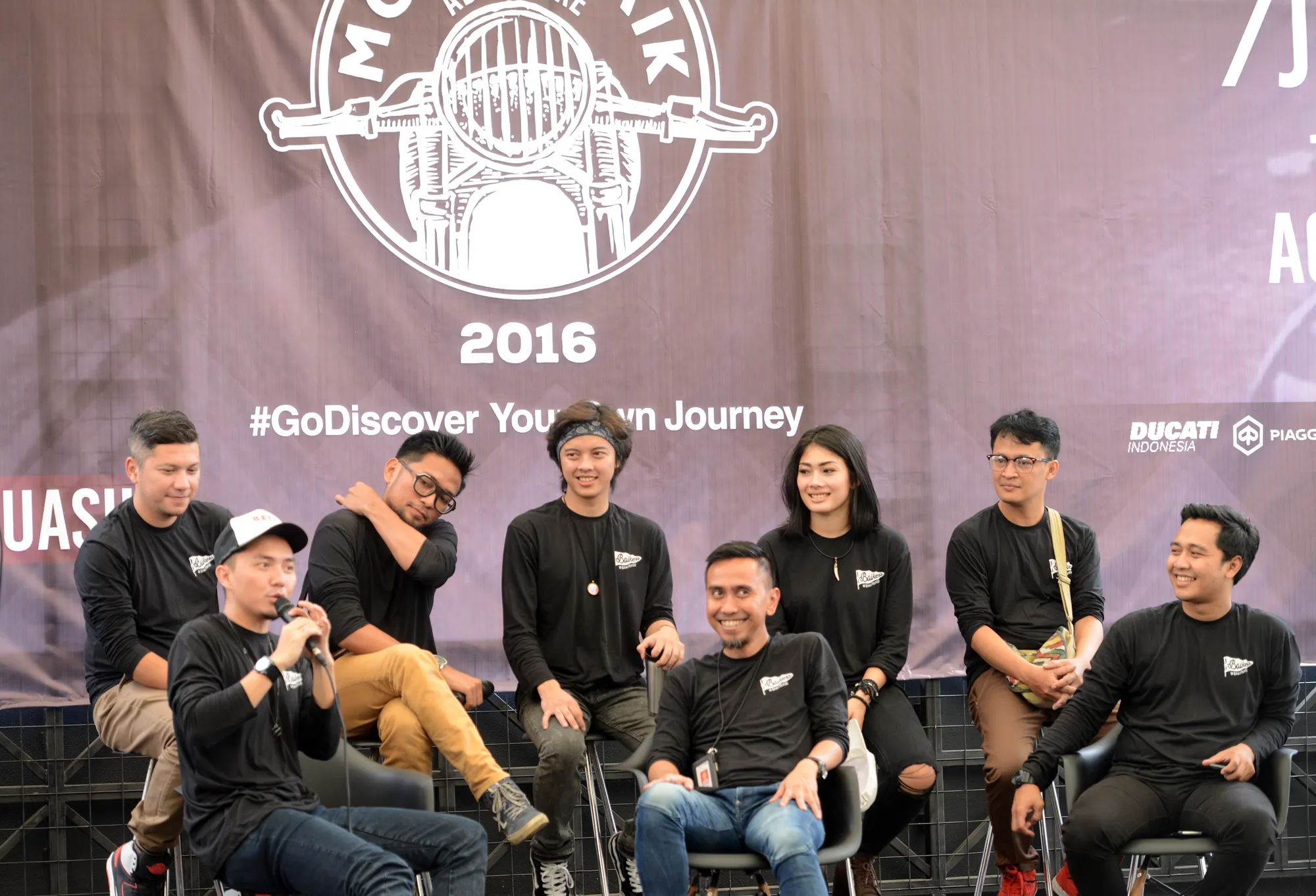 Leat Motorbaik Adventure, Omesh dan para selebriti Tanah Air siap memberikan edukasi dan inspirasi pada anak-anak © KapanLagi.com/Muhammad Akrom Sukarya