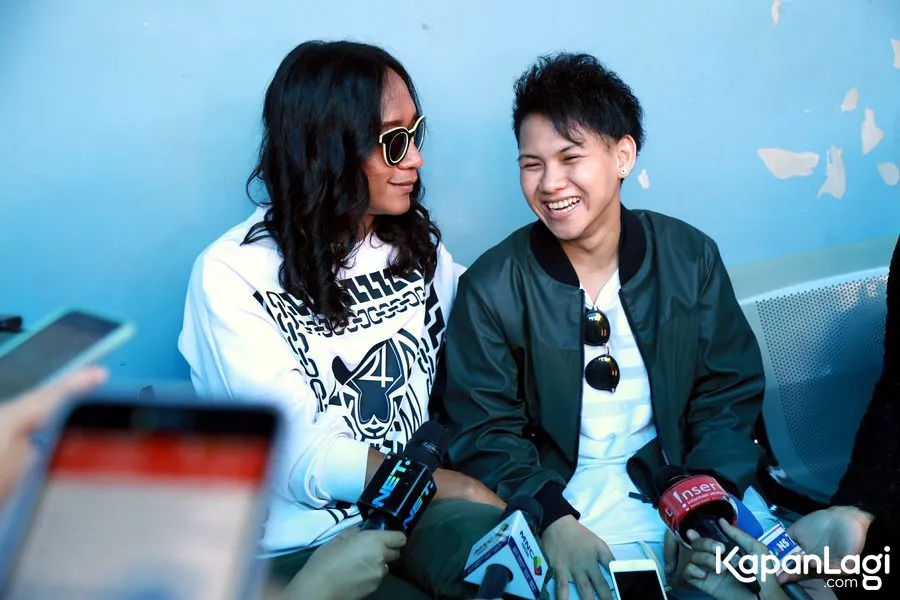 Aming dan Evelyn pada Agustus 2016 silam © KapanLagi.com/Agus Apriyanto