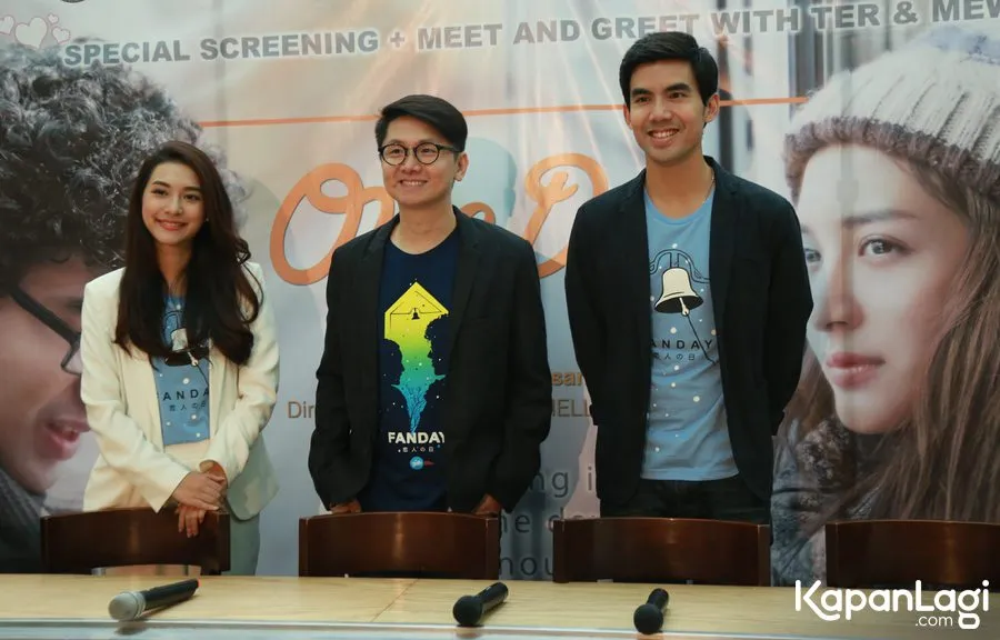 Chantavit Dhanasevi dan Mew Nittha berkunjung ke Jakarta mempromosikan ONE DAY. © KapanLagi.com/Agus Aprinyanto