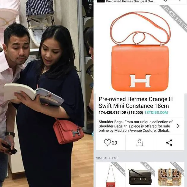 Jarang terekspos, Nagita Slavina koleks barang branded seharga ratusan juta. / ©Instagram @fashion_nagitaslavina