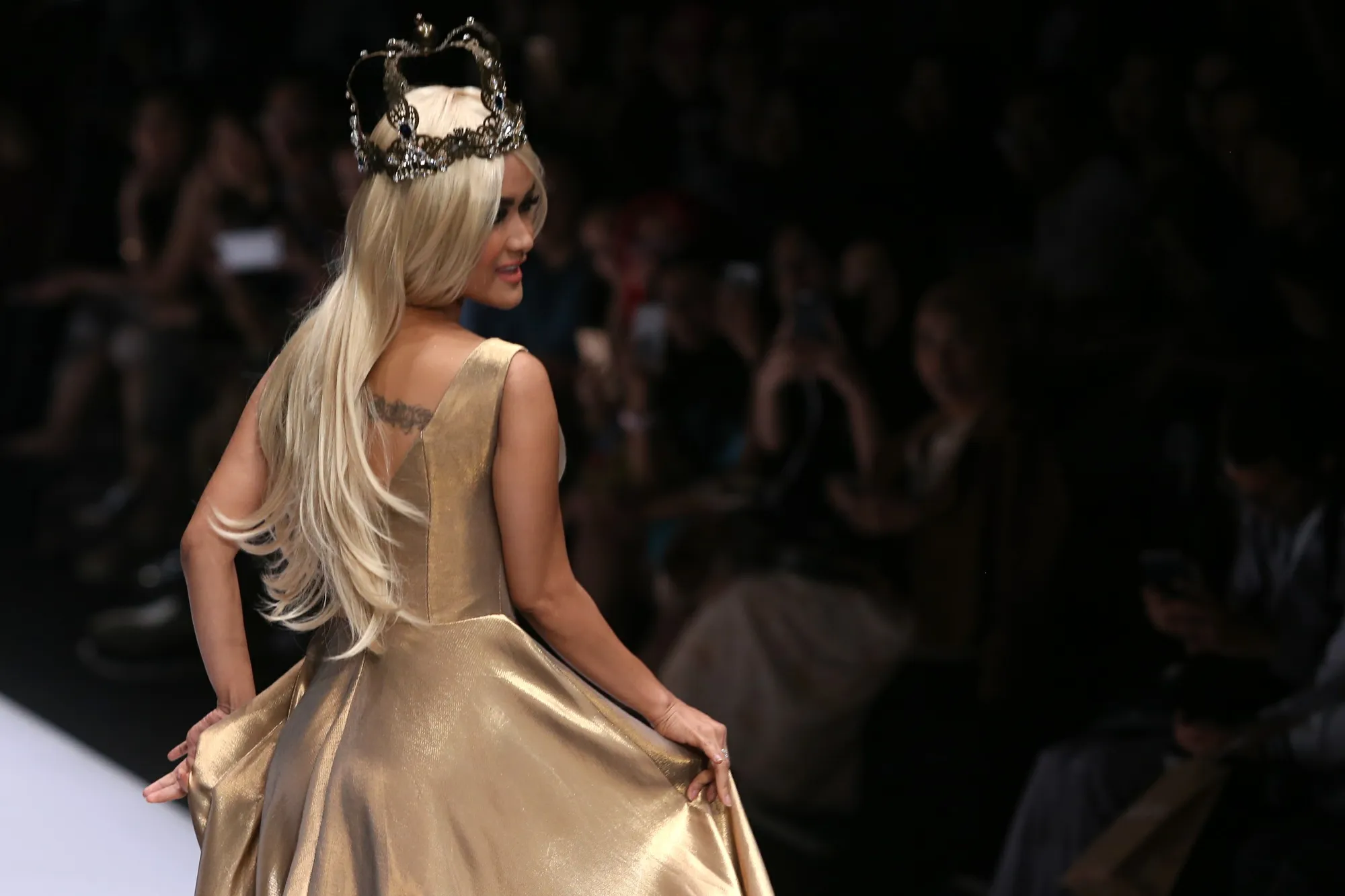Jadi pengalaman pertama sebagai model, Jupe sempat gugup © KapanLagi.com/Agus Apriyanto