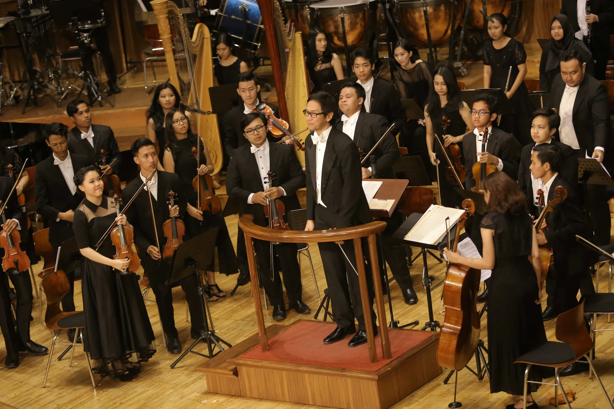 Berbeda dengan tahun sebelumnya, kali ini Addie MS ingin menggelar Konser Kemerdakaan dengan konsep simfoni © KapanLagi.com/Agus Apriyanto