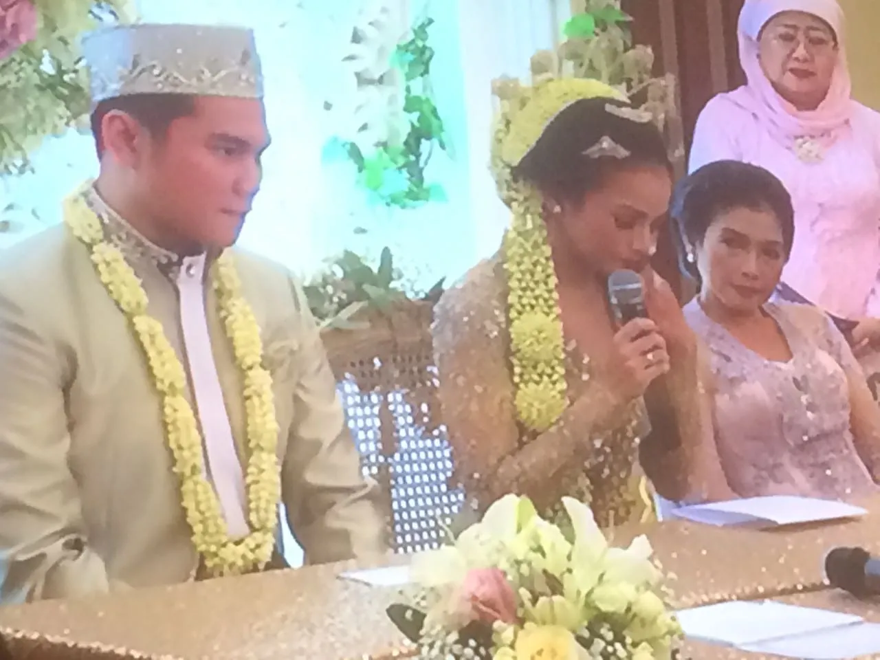 Acha dan Vicky sempat tegang ketika akad ©KapanLagi.com®/Adi Abbas Nugroho