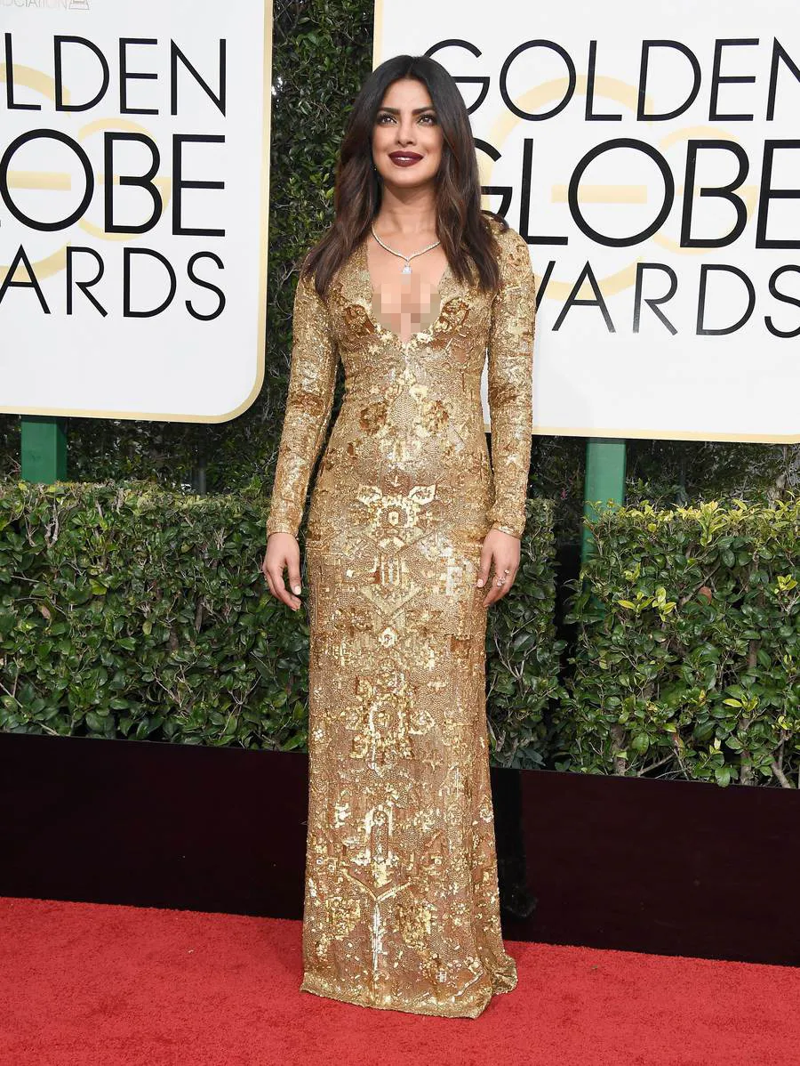 Penampilan Priyanka di Golden Globe, masuk worst dress ©AFP