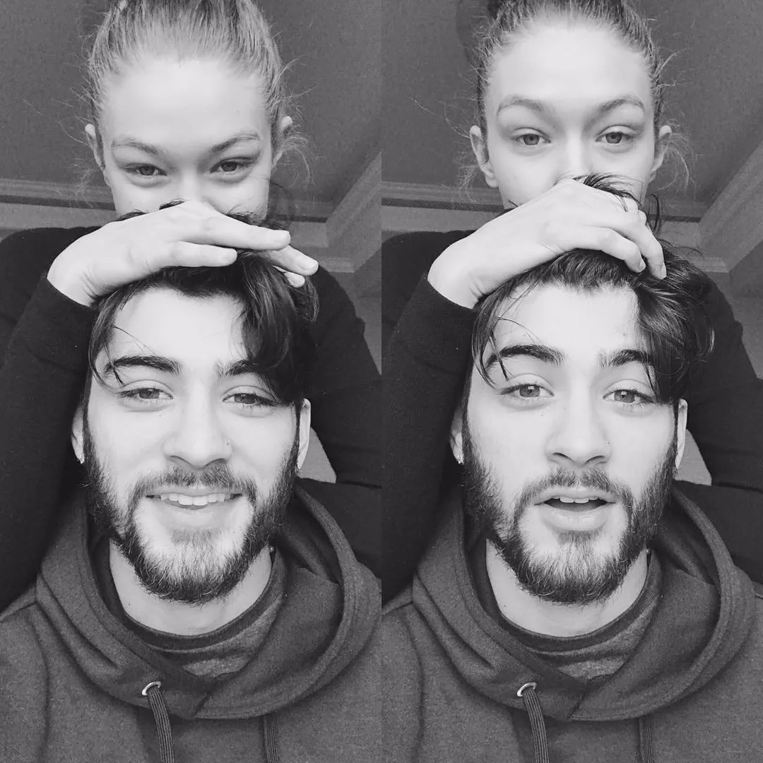 Sempat 'jaim', Gigi Hadid pun akhirnya luluh dengan Zayn Malik yang manis dan lucu © instagram.com/zayn
