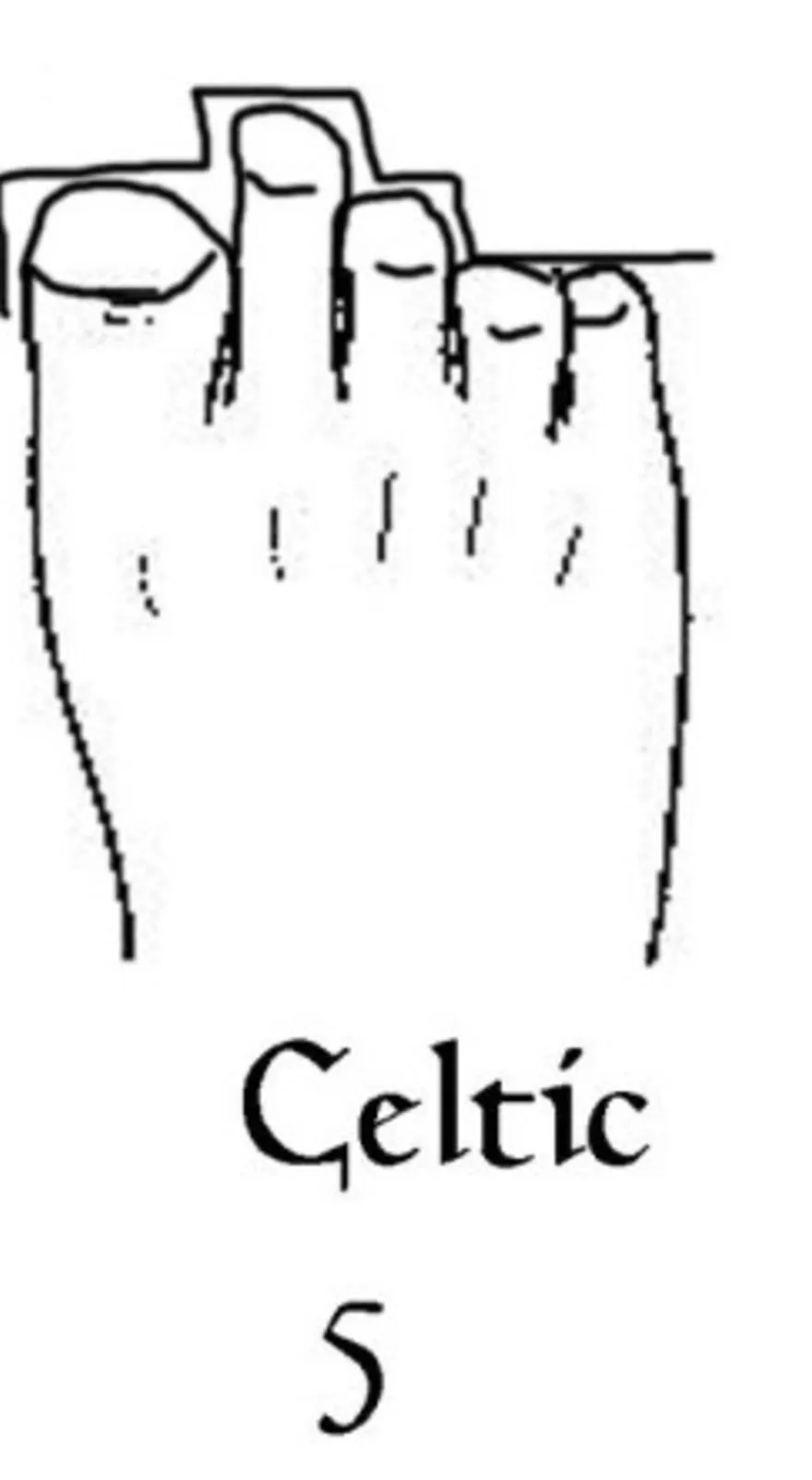 Celtic foot, hampir sama kayak Greek tapi sebenarnya beda