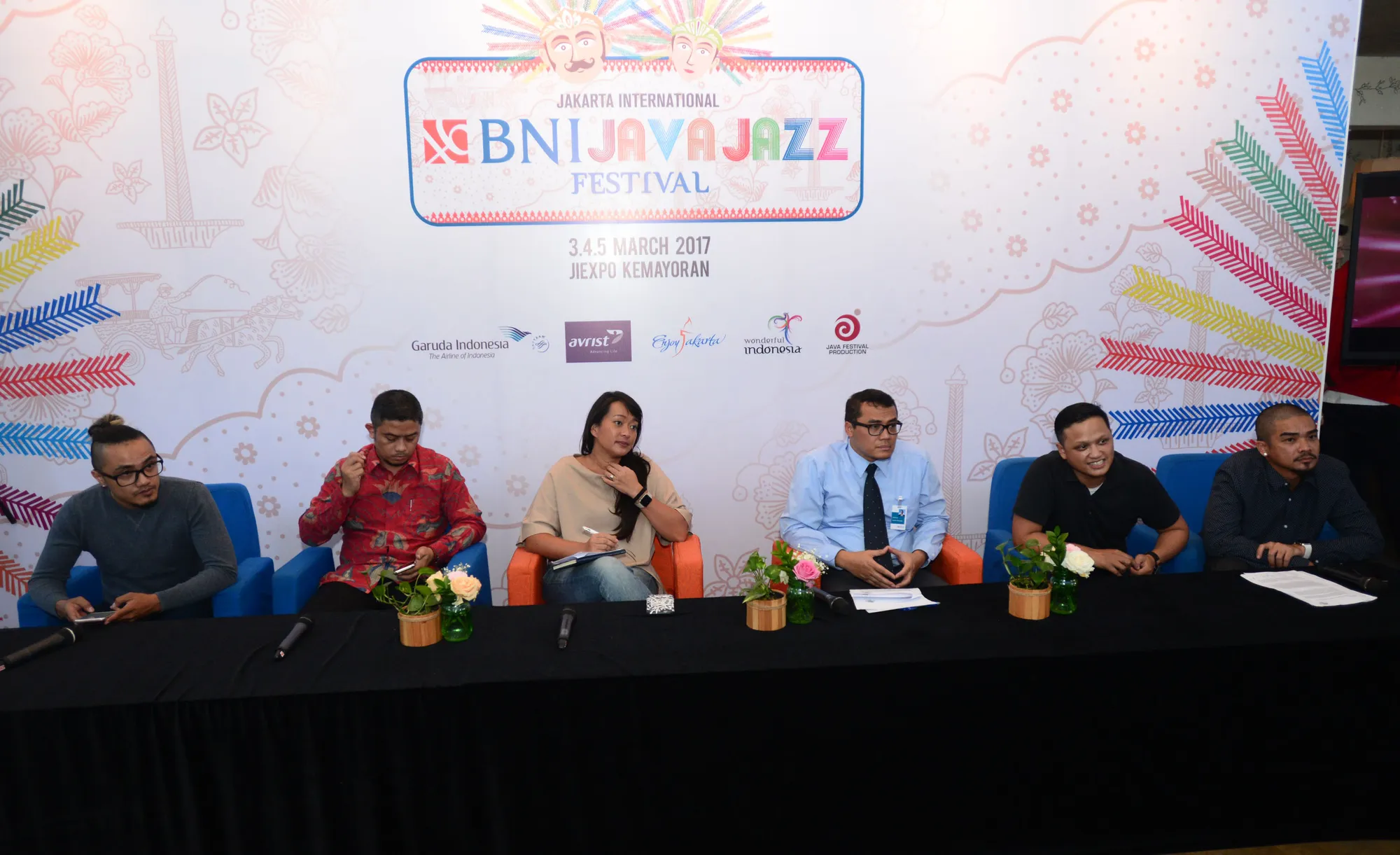 Suasana press confrence  Java Jazz 2017 © KapanLagi.com®/Bayu Herdianto