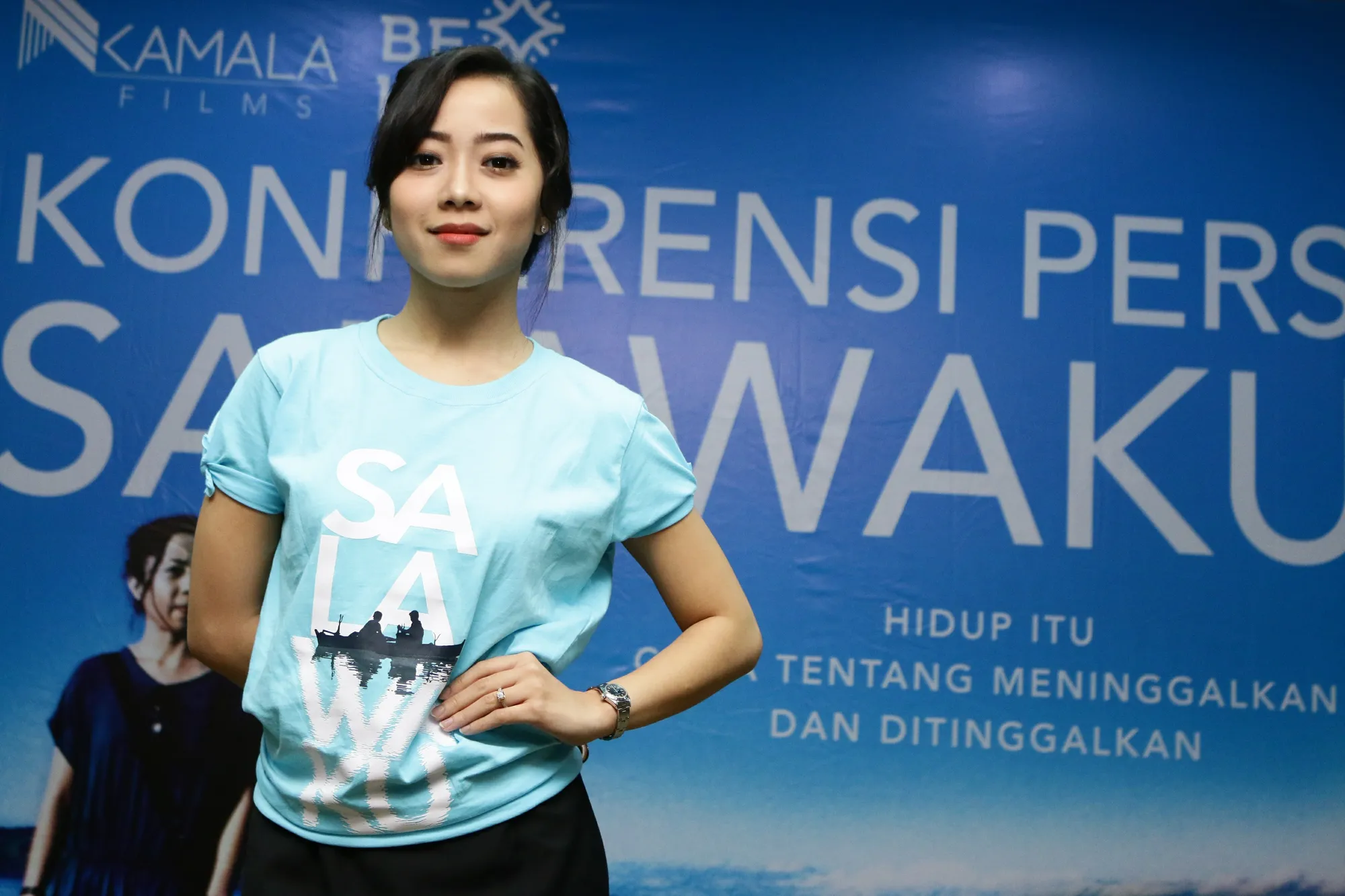 Tahu 'SALAWAKU' dapat apresiasi yang tinggi di luar negeri, Karina Salim mengaku merinding © KapanLagi.com/Agus Apriyanto