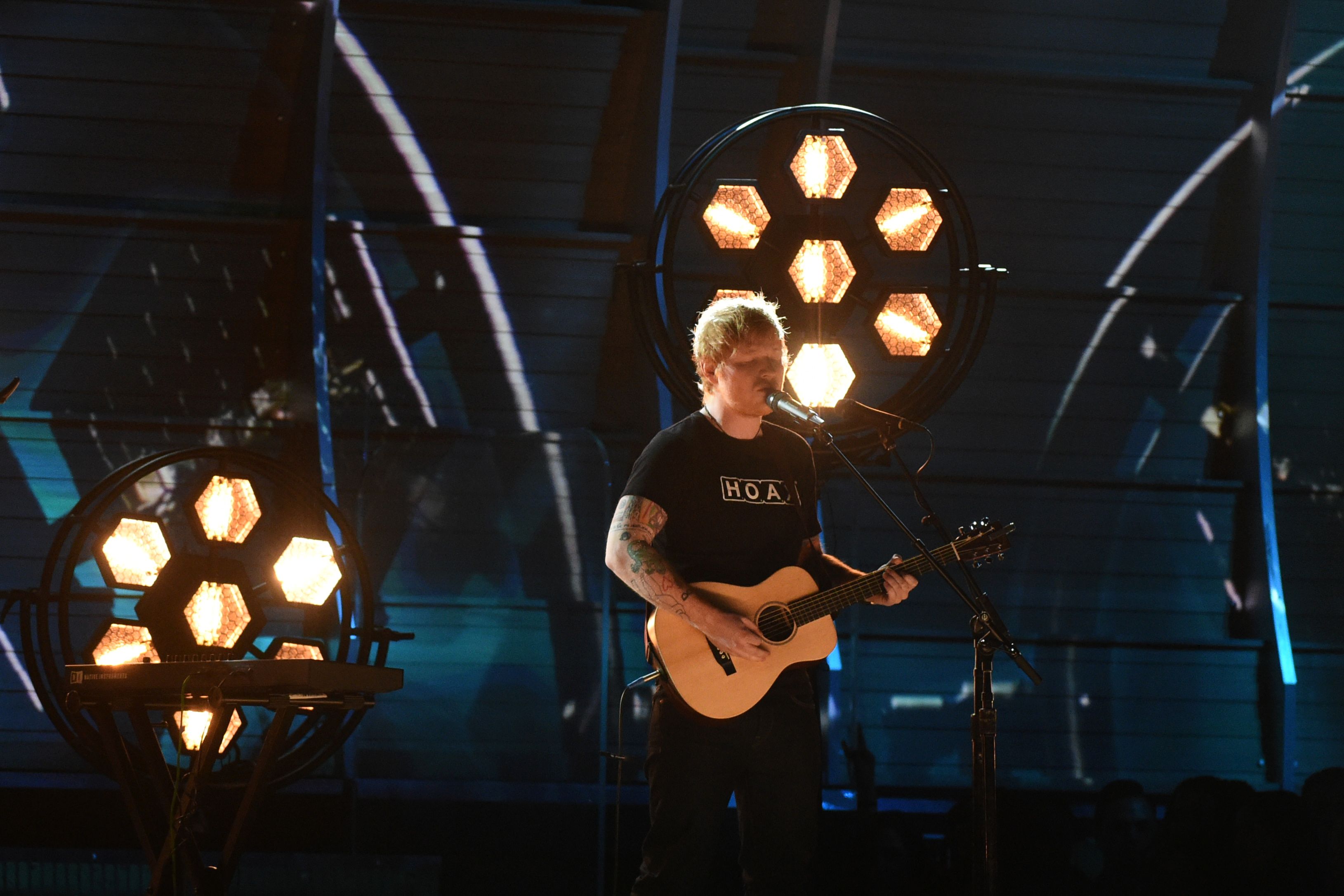 Ed Sheeran, terus mendominasi chart musik di Inggris © AFP