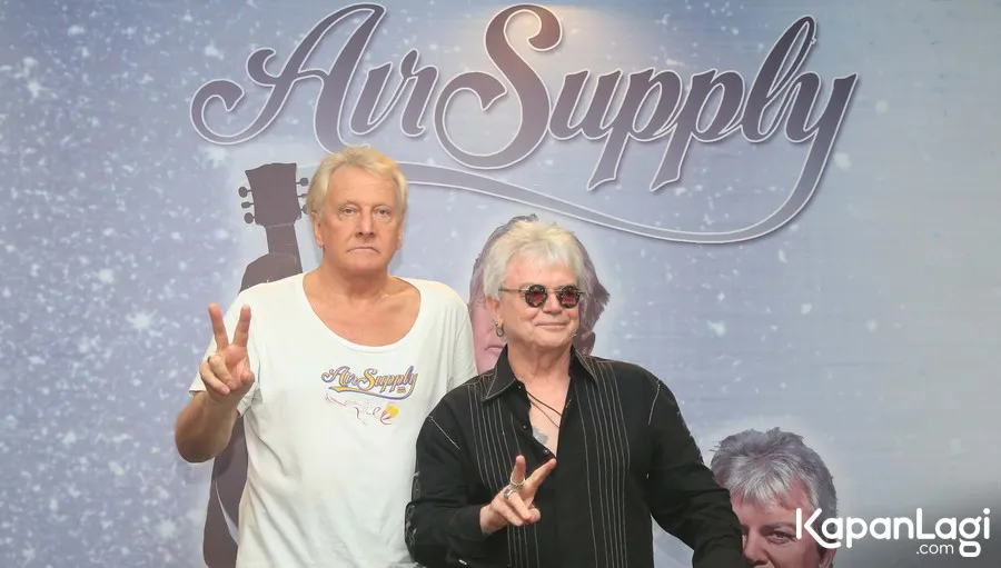 Air Supply saat prescon 40th Anniversary-Celebration of Love. © KapanLagi.com/Bayu Herdianto