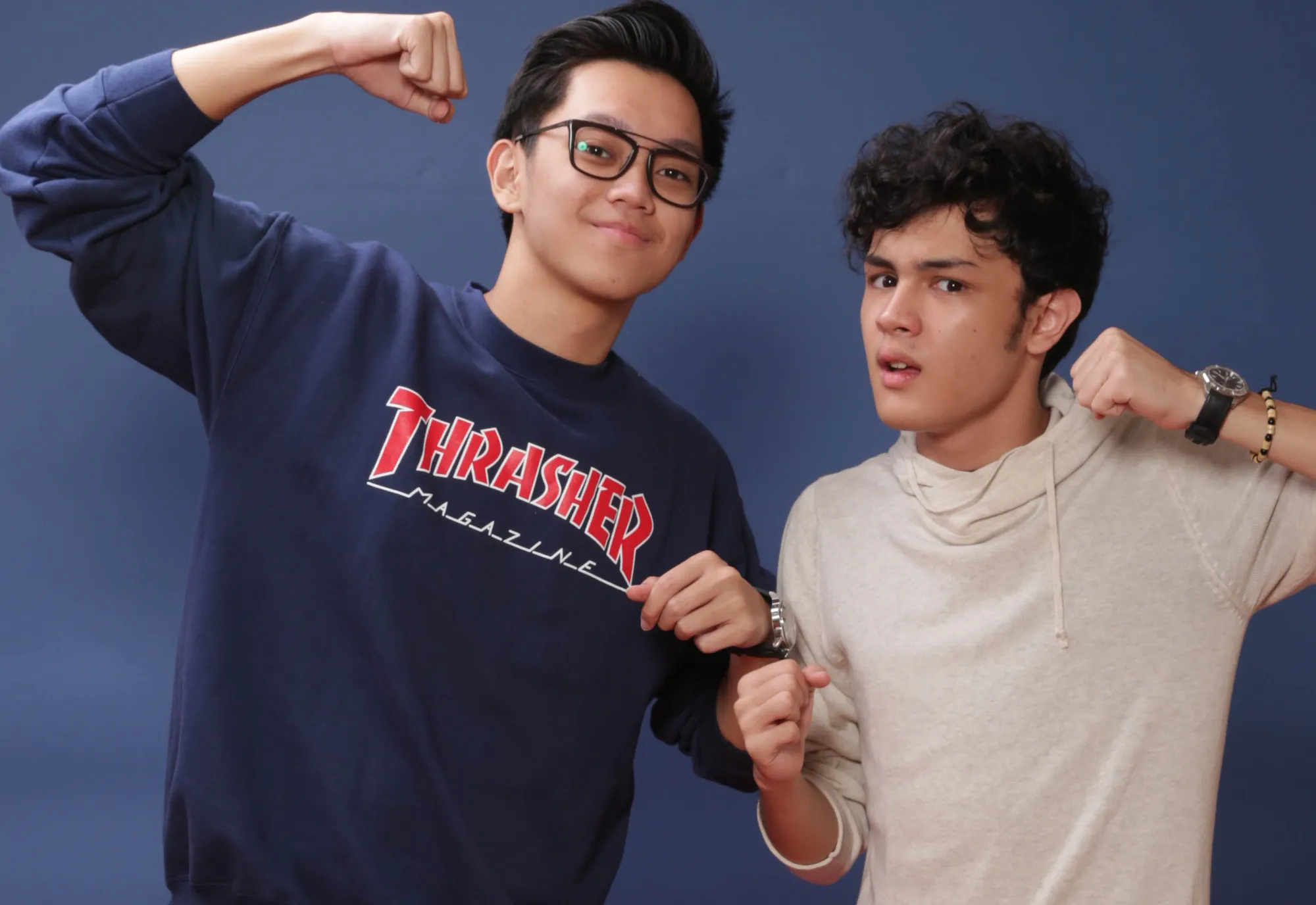 Orang tua digosipkan yang tidak sesuai kenyataan, Brandon dan Shawn tetap santai menyikapinya © KapanLagi.com/Budy Santoso