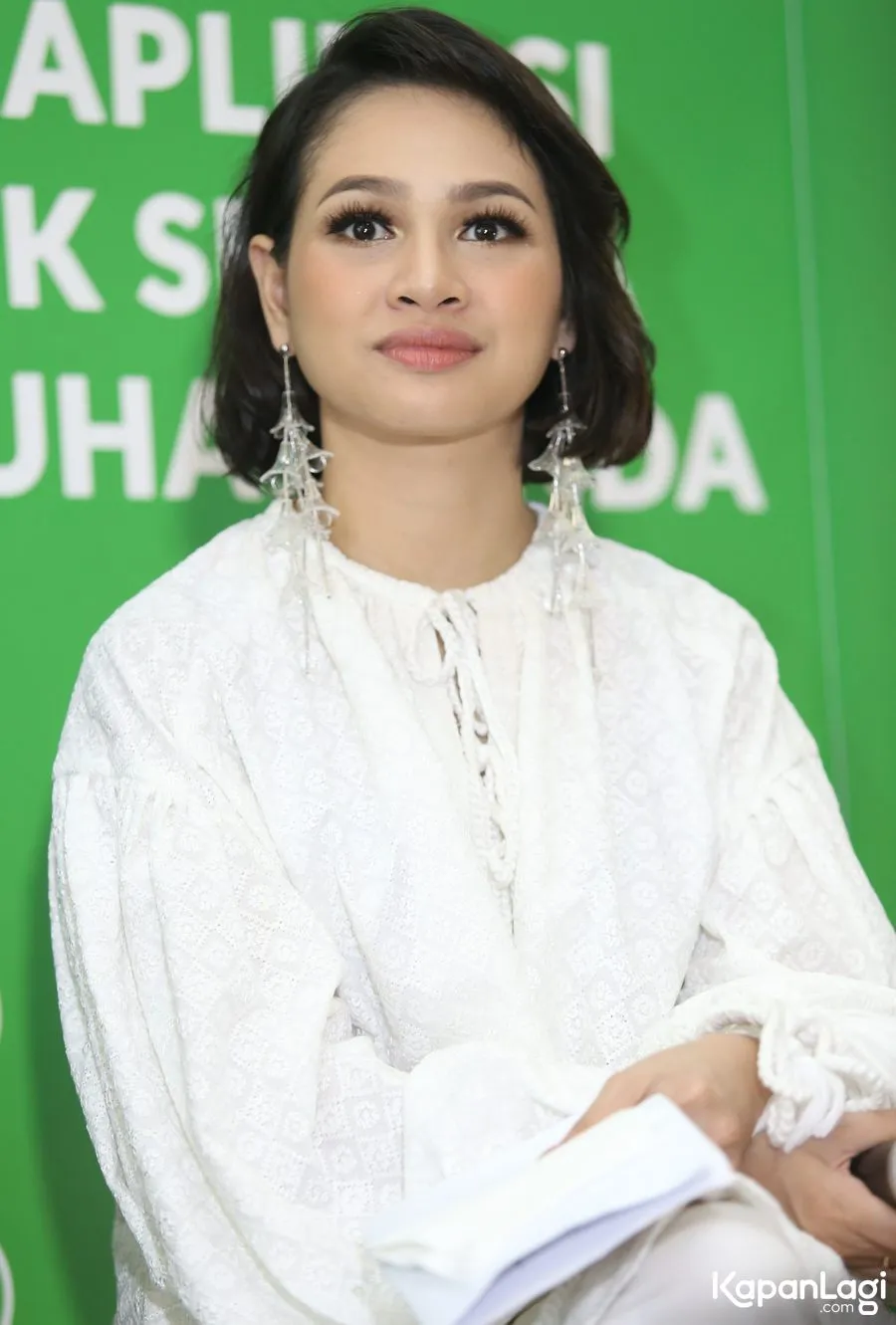 Andien ingin membiasakan anaknya berada di sekitar hal-hal yang berbau natural © KapanLagi.com/Agus Apriyanto