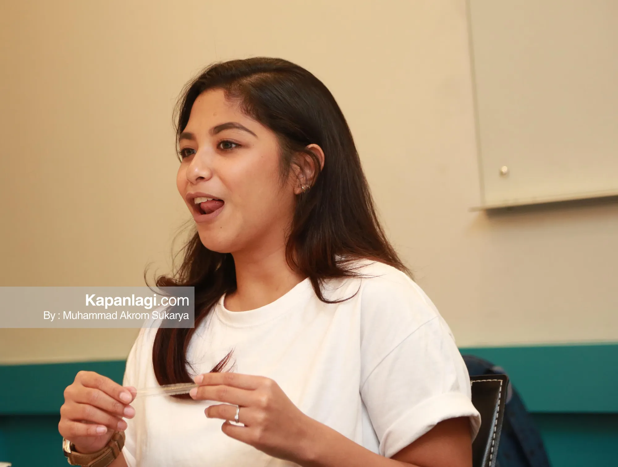 Nadine Waworuntu siap untuk merilis single pertamanya sebagai penyanyi © KapanLagi.com/Muhammad Akrom Sukarya
