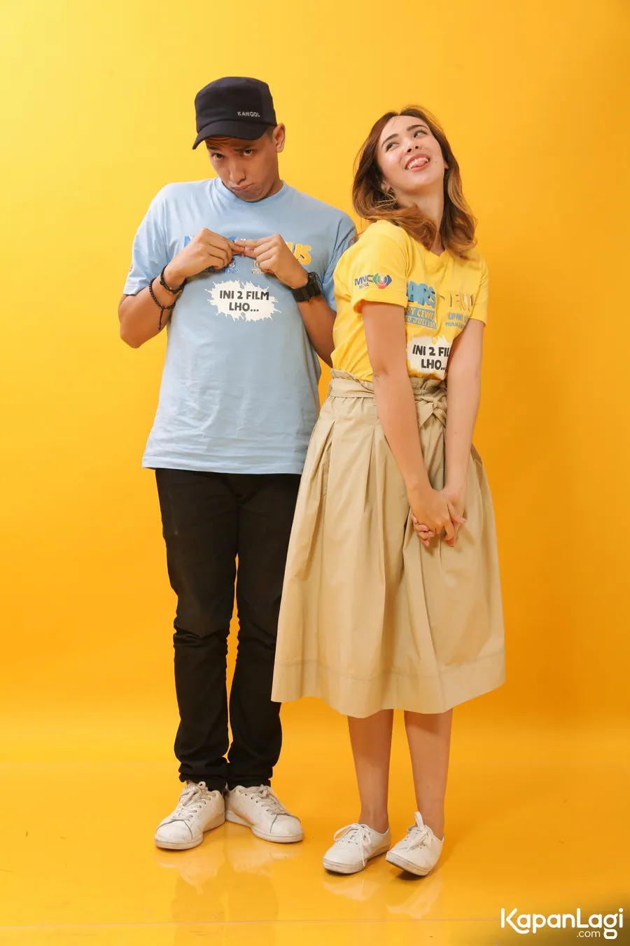 Ge dan Pamela, duo pemeran utama di 'MARS MET VENUS' © KapanLagi.com®/Budy Santoso