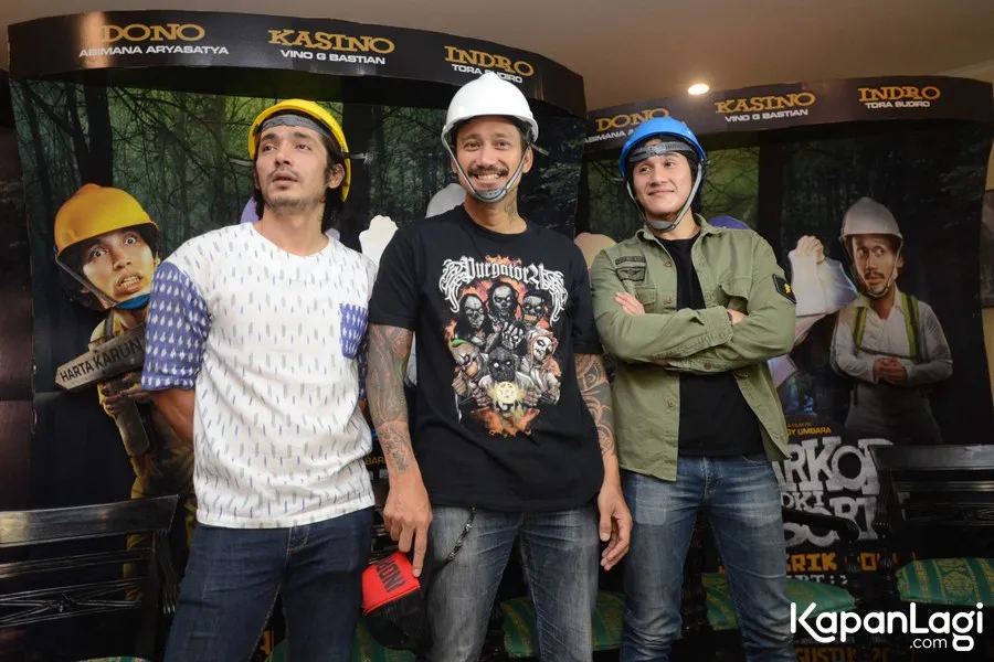 aktor Warkop DKI Reborn Abimana, Tora Sudiro, Vino G. Bastian © KapanLagi.com/Bayu Herdianto