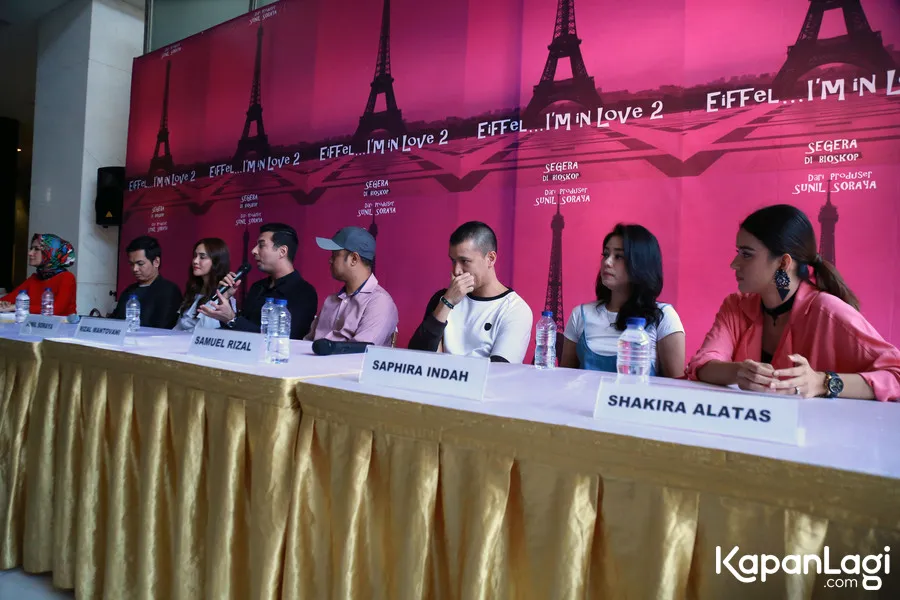 Shandu Aulia dan Samuel Rizal kembali dipertemukan dalam sequel EIFFEL... I'M IN LOVE. © KapanLagi.com/Muhammad Akrom Sukarya