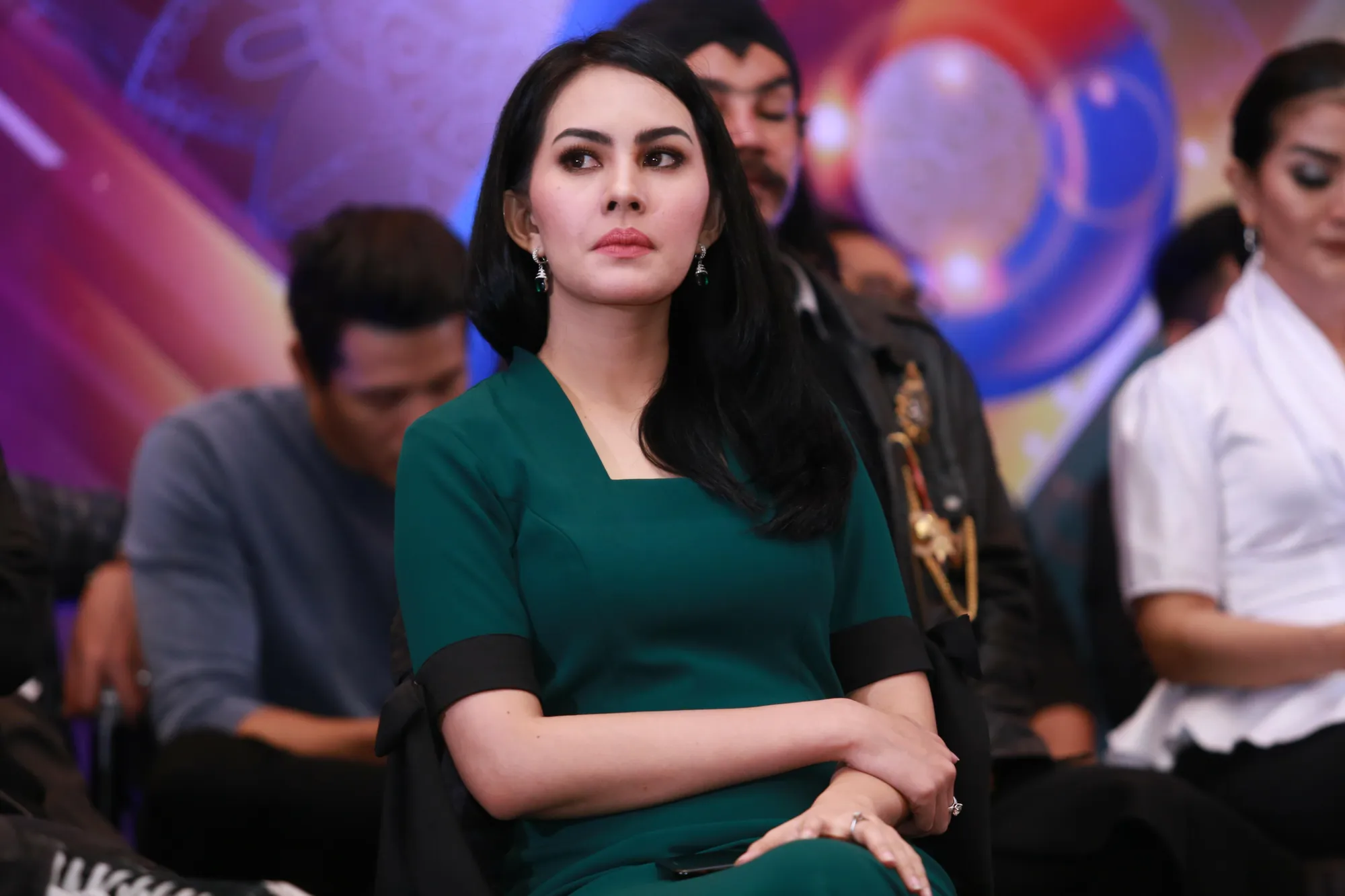 Kartika Putri tetap mensyukuri banyaknya tawaran pekerjaan yang datang meski harus membagi fokus untuk anak © KapanLagi.com/Agus Apriyanto