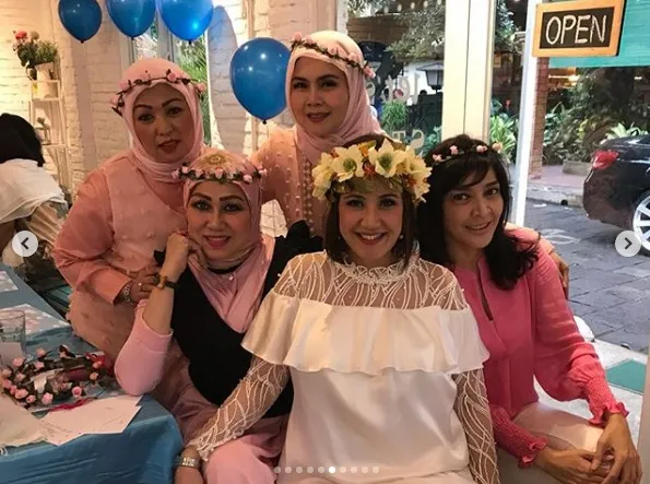 Perayaan baby shower Aya /Credit: @andisorayabeatrix