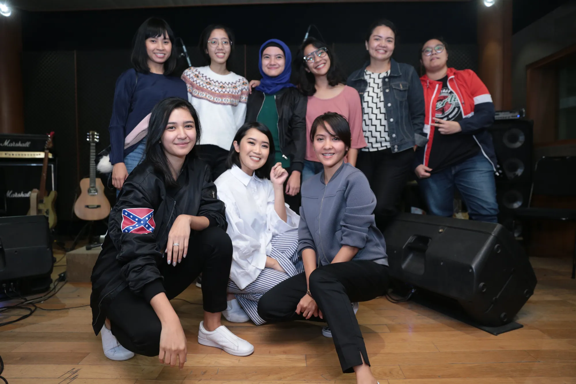 Bersama Lala Karmela, Mikha Tambayong dan Radhini, Kahitsna siap menggebrak panggung LAFFestival 2018 © KapanLagi.com/Bayu Herdianto