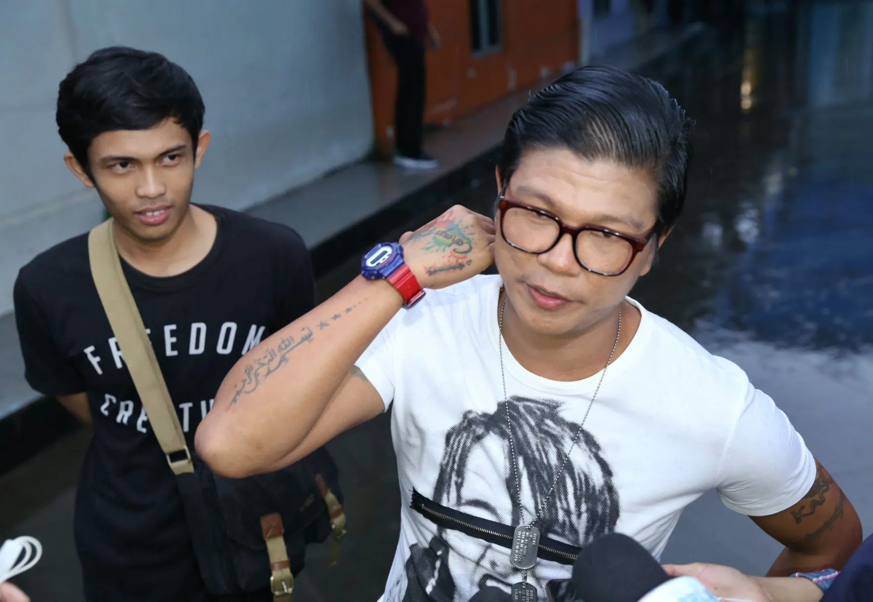 Andika Mahesa mengaku masih menyimpan semua bukti transfer untuk menafkahi anaknya © KapanLagi.com/Muhammad Akrom Sukarya