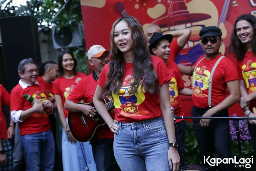Aura Kasih ikut terlibat syuting film 'OM PSP' / Credit: KapanLagi - Agus Apriyanto