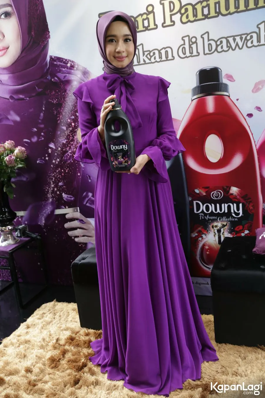 Laudya Cynthia Bella menjadi brand ambassador Downy. © KapanLagi.com/Agus Apriyanto
