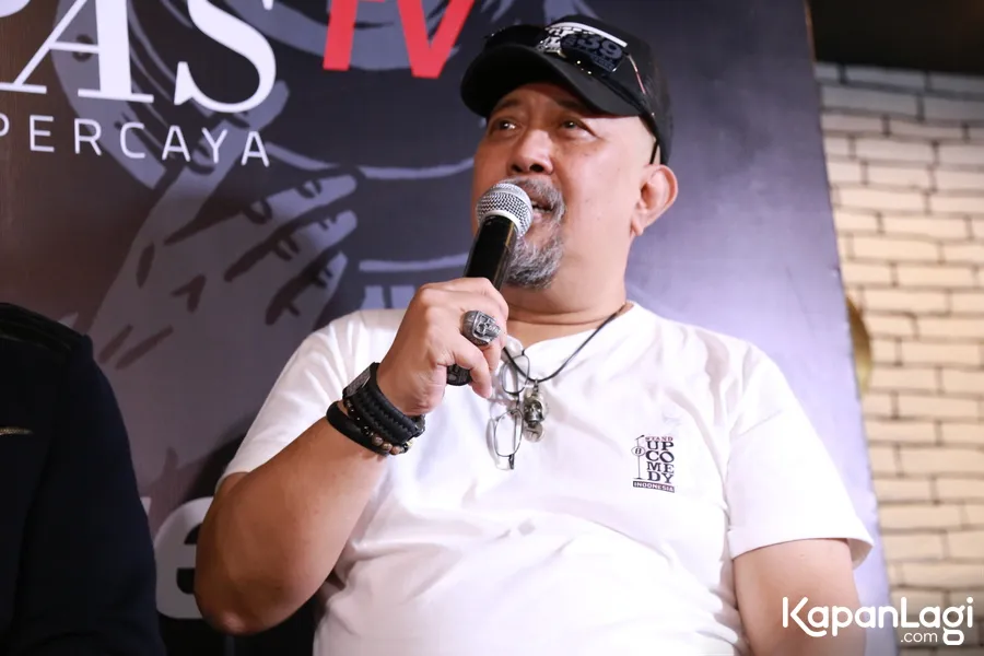 Indro Warkop mengaku kagum pada potensi Ari Kriting. © KapanLagi.com/Akbar Prabowo Triyuwono