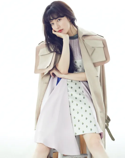 Style musim semi Suzy yang elegan. © Marie Claire