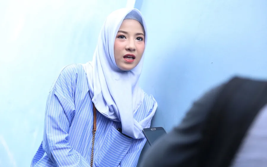Natasha Rizki tidak ingin melepas hijabnya. © Bintang.com