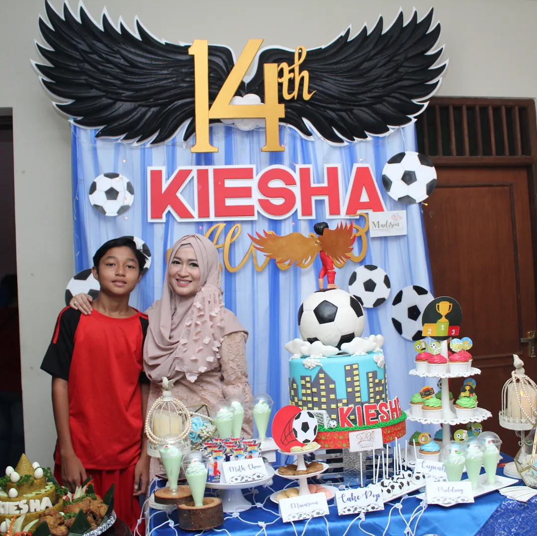 Kiesha Alvaro ketika rayakan ulang tahun ke-14 ©instagram