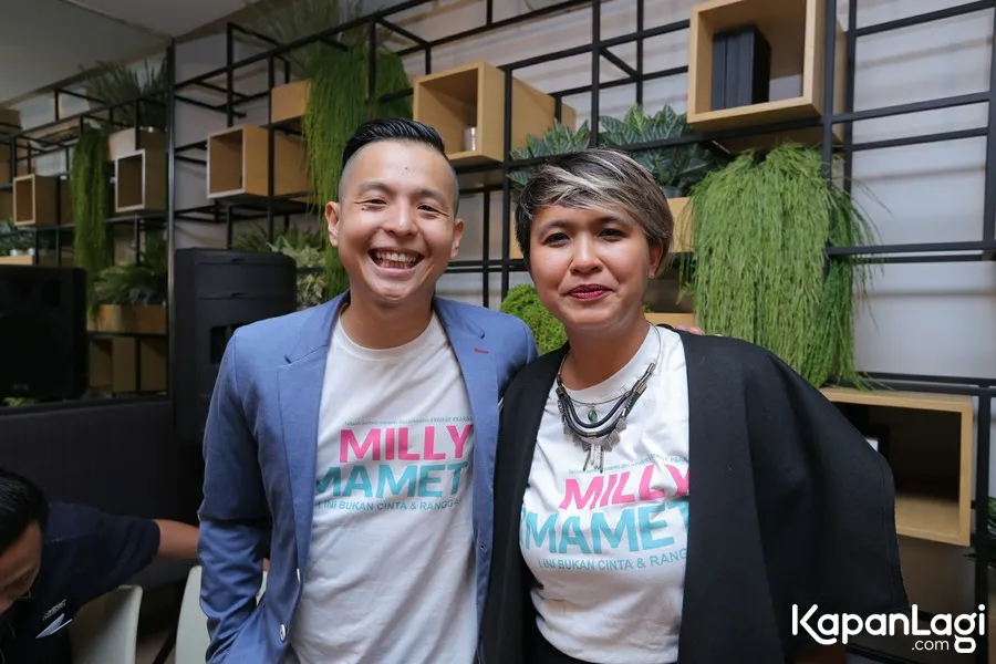 Ernest dan istri kolab di film 'MILLY & MAMET' / Credit: KapanLagi - Agus Apriyanto