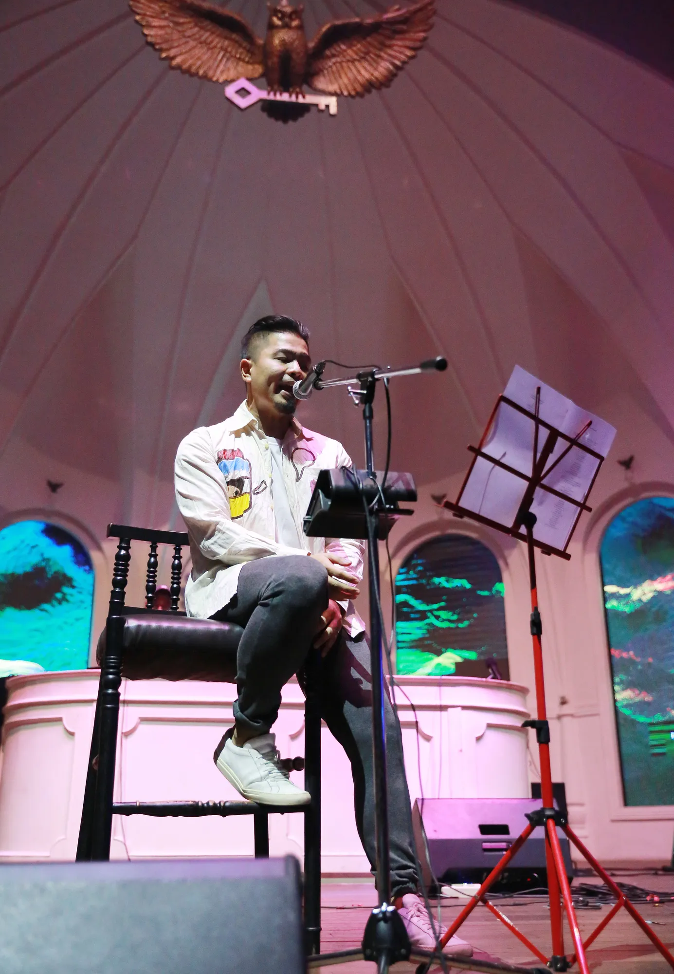 Bams akui tengah menikmati masa-masa menjadi seorang solois © KapanLagi.com/Muhammad Akrom Sukarya